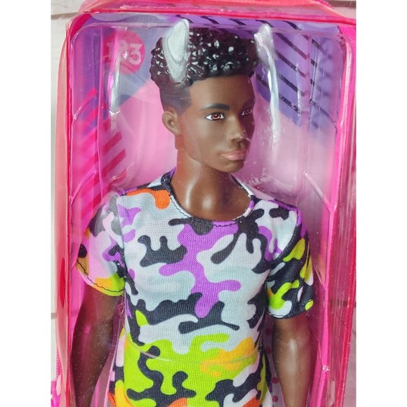 Mattel African American Young Man Collectible Doll With Colorful Shirt - Picture 11 of 13